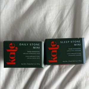 Two Daily Stone and Sleep stone Mini Body Moisturizer - Green